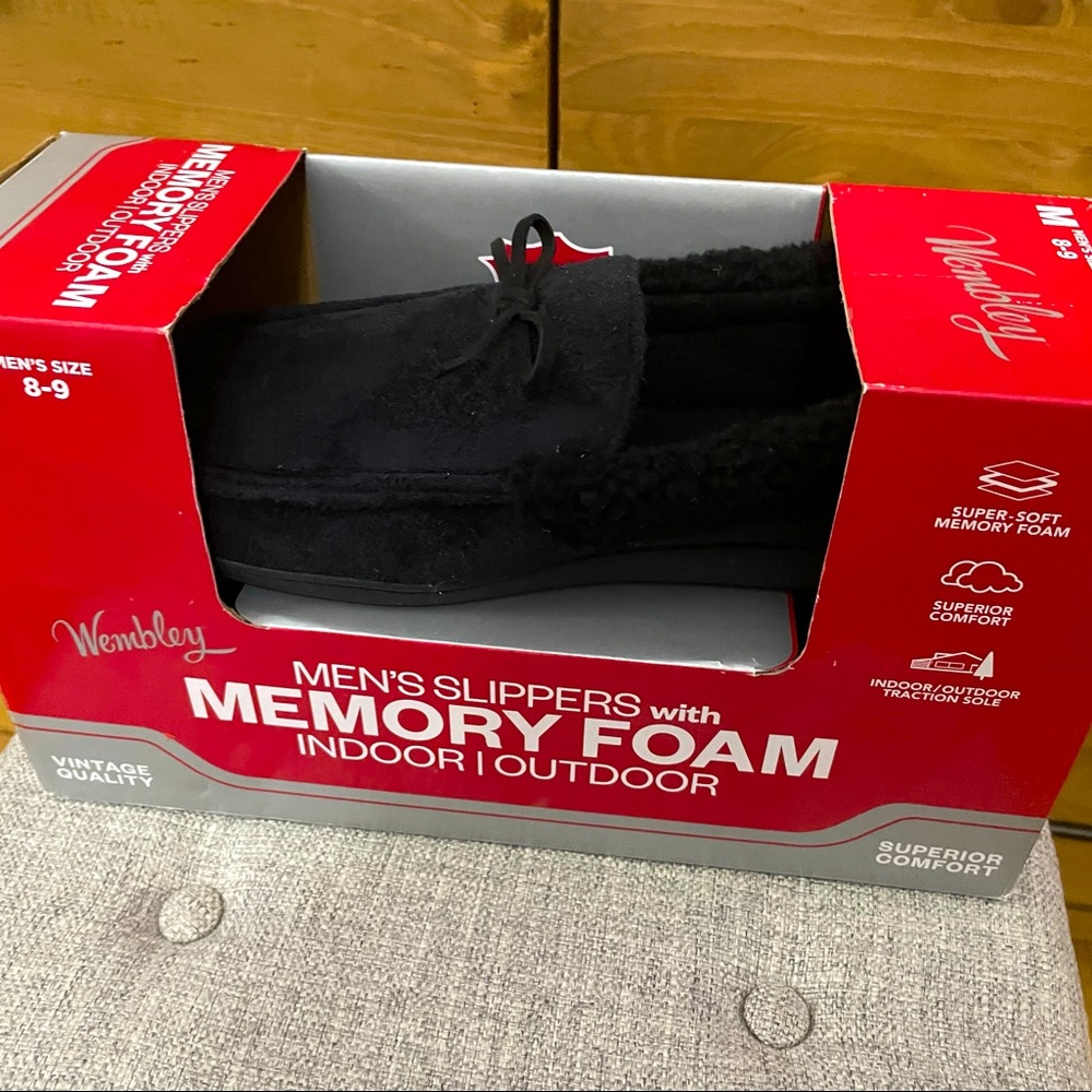 Men’s Black Slippers